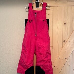 Rawik Vibrant Pink Kids' Snow Bib Overalls